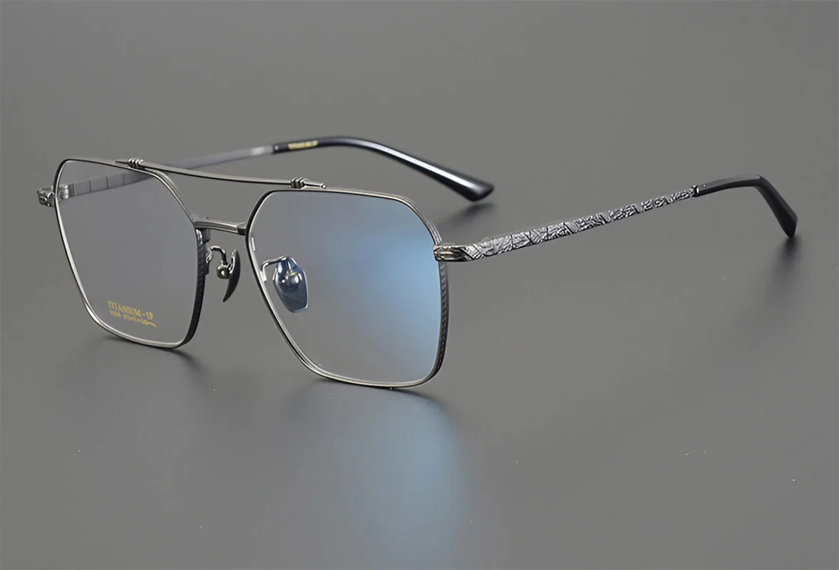 NEW Men Titanium Eyeglass Frame Optical Glasses Full Rim Eyewear RX