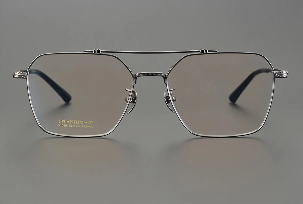 NEW Men Titanium Eyeglass Frame Optical Glasses Full Rim Eyewear RX 2