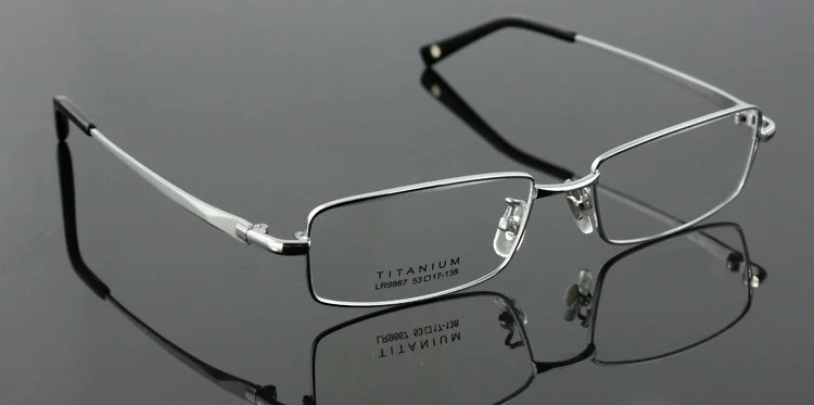 Ultralight B-Titanium Alloy Women Eyeglass frames Men Full Rim Glasses US Ship 3