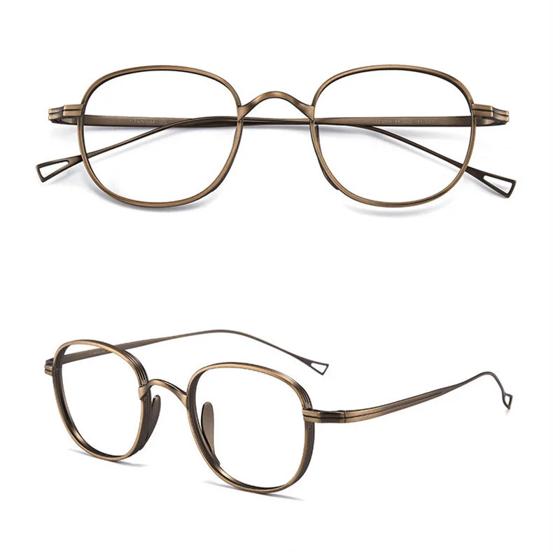 Ultralight β titanium Alloy Retro Eyeglass Frames Rimless Spectacles Glasses US 2